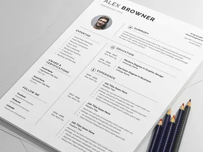 Clean Resume/CV Template resume bundle