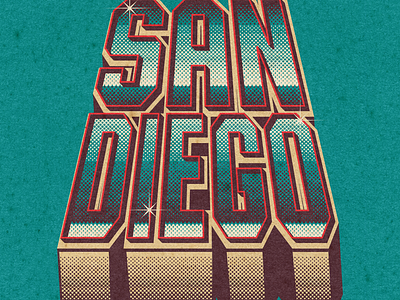 San Diego Typography branding graphic design letter lettering letters logo type typography vector