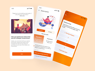 Life wellbeing AI app ai ai and life app app design application chat chatgpt happiness ai happiness app human ai human being life ui ui design user experience ux wellbeing