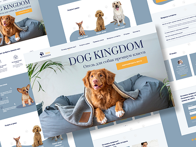 Dog Kingdom landing design concept landing ui ux webdesign