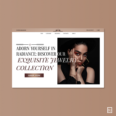 Luxury Jewelry Landing page branding design graphic design illustration logo ui ux vector web webdesign