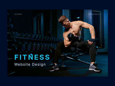 Fitness Website Design design ui ux web design