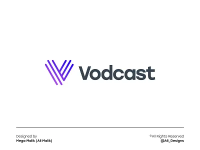 Gradient Letter v mark logo Design - Clean logo design branding clean logo colorful logo design design gradient logo graphic design illustration lettermark logo logo design mega malik modern logo v logo vector