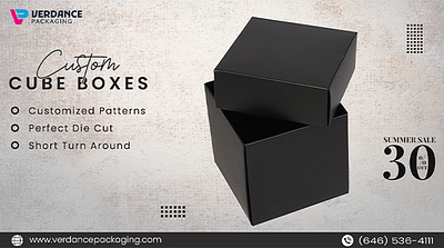 Custom Cube Boxes From Verdance Packaging cube box packaging cube boxes custom cube boxes custom packaging boxes