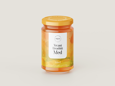 AI-assisted Honey Jar branding food label packaging