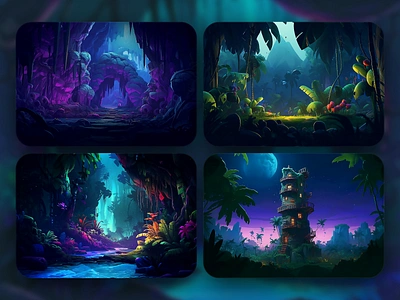 Casino Illustrations - Backgrounds 2d art 3d art art background casino casino art cave design gambling games graphic design illustration interface nft slots tower ui ux web design web3