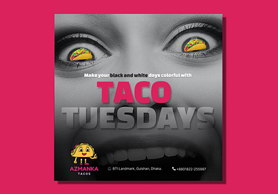 Taco restaurant infographic branding design graphic design icon illustration logo minimal typography ui vector