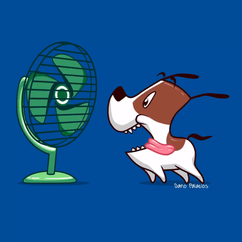 El perro calor aftereffects dog gif pet