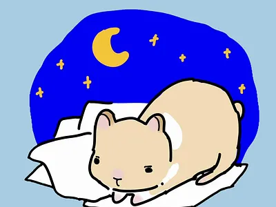 Hamster Sticker 8 2d 3d aftereffects animation branding design graphic design illustration logo loop looping motion design motion graphics motiongraphics satisfying ui
