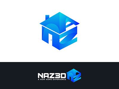 NAZ3D 3d branding graphic design illustration logo