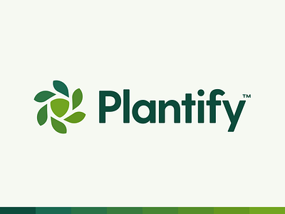 Plantify animation brand branding concept eco font for sale geometric green leaf logo logomark minimal movement nature plant protection sustainable type typography