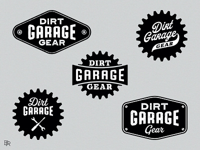 Dirt Garage Gear_concepts_BRD_6-23-23 branding design illustrator logo retro vector vintage