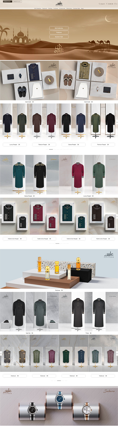 ILLIYEEN Website Design animation branding colors design fashion ui ui design web design