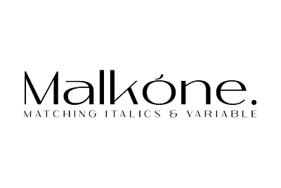 Malkone - Modern Sans typography