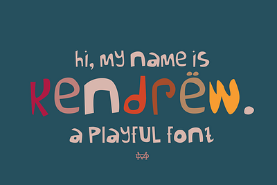 Kendrew - Playful Font sweetfont
