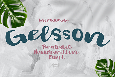 Gellson - Bold Script Font sweetfont