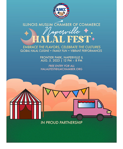 Template for Partner Affiliation of Halal Fest 2023 branding design event event branding flier flyer graphic design illustration logo ui