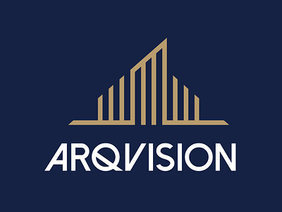 Arqvision Logo architecture arq branding building design graphic design illustration logo minimal vector vision