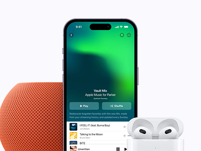 Vault Mix: Apple Music Concept apple appleconcept applemusic concept graphic design interfacedesign iosconcept iosdesign iosupdate iphone music ui uidesign ux uxdesign