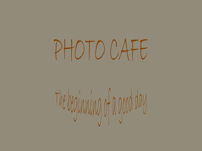 Photo Cafe branding graphic design logo