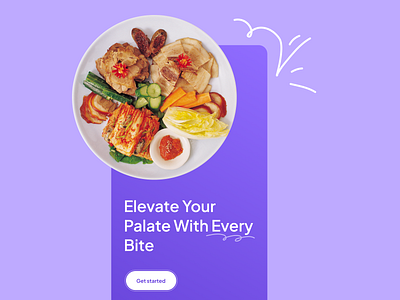 Food app onboarding screen 🍍 apponboarding design manikangkandas minimilistic ui