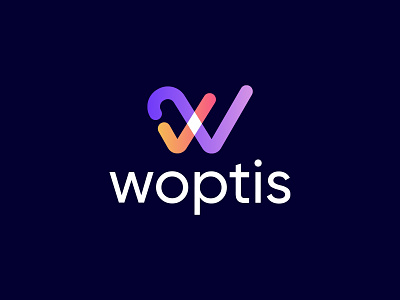 Woptis logo abstract logo branding creative logo design illustration logo logo designer modern logo ui vector