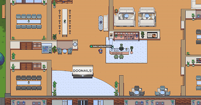 Gather Town Map Design for Office Space gather town mapmaking pixel art