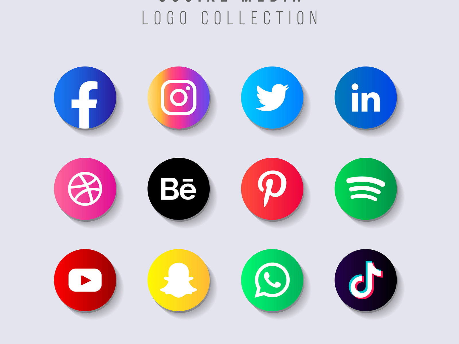 Social media logo design template by Ikbal Hussain on Dribbble