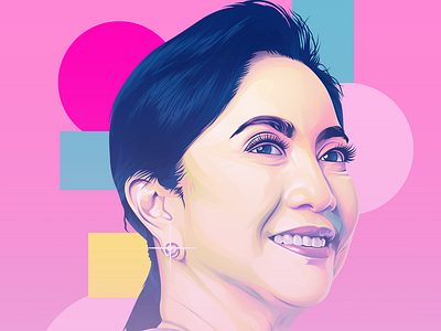 Fan art for the former Vice President Atty. Leni Robredo graphic design illustration vector