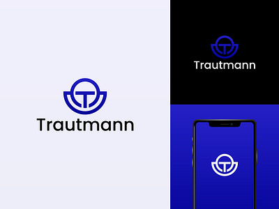 Modern, Minimalistic Trautmann Logo Design brand identity brand mark branding creative logo icon logo logo design logo mark logo type logos minimal modern logo popular logo t logo vector visual identity