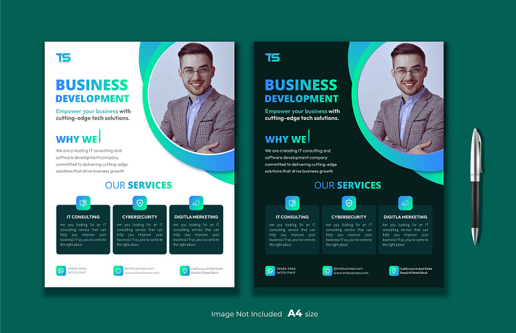 Modern and Minimal Flyer Design. by HM Abubakar on Dribbble