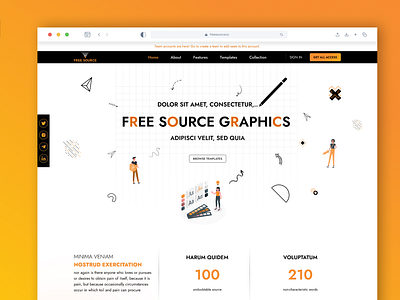 Free source graphics website design branding figma graphic design illustration ui ui ux ux vector