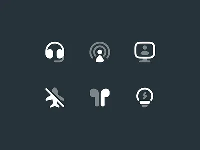 Devices Icons airdrop airplane airpod bulb bulk computer devices figma headset icon icon design icon library icon pack icon set iconography icons illustration solid stroke
