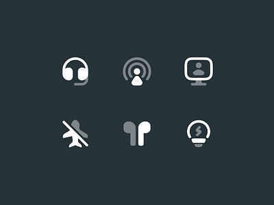 Devices Icons airdrop airplane airpod bulb bulk computer devices figma headset icon icon design icon library icon pack icon set iconography icons illustration solid stroke