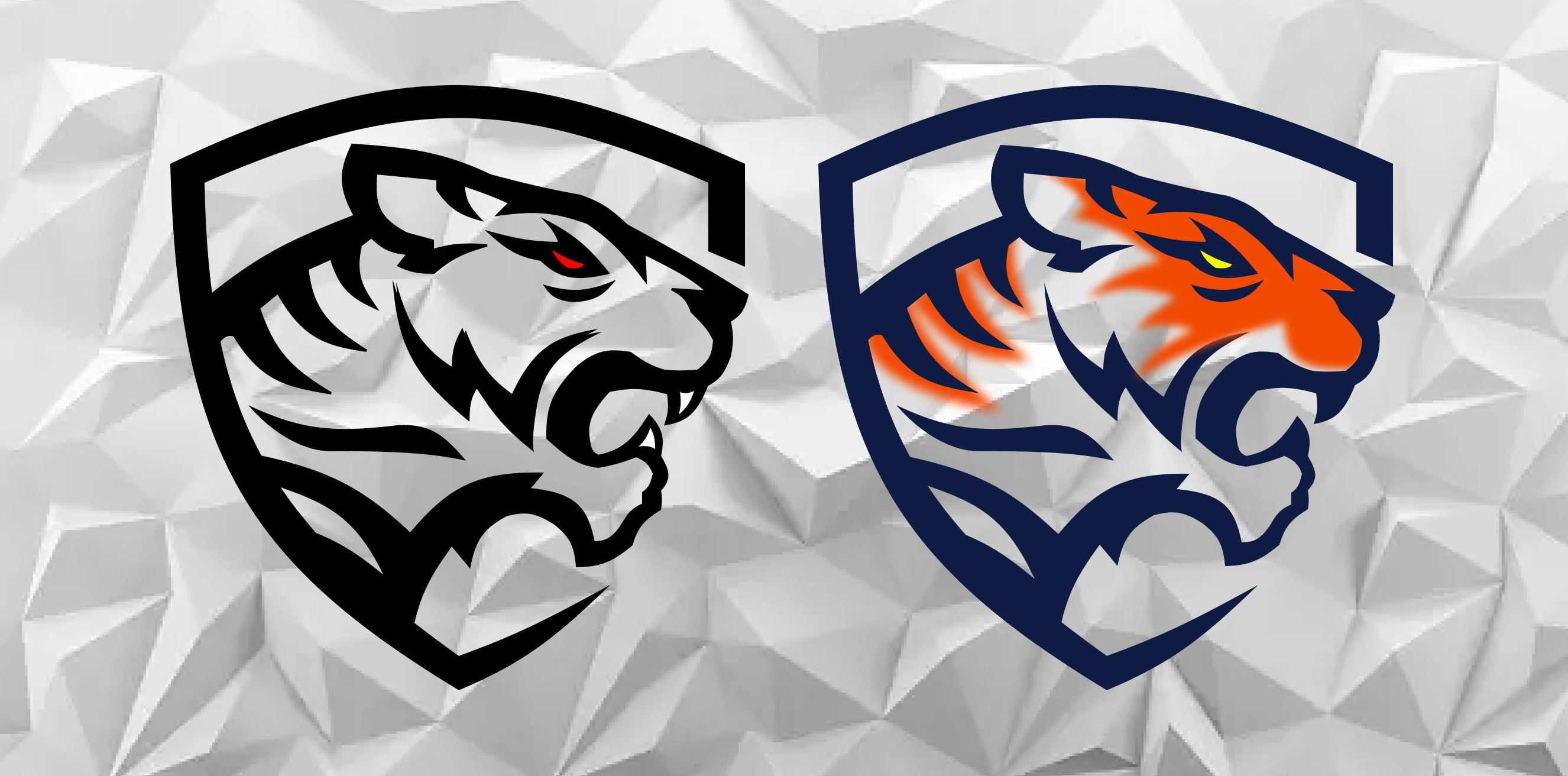 Tiger + Shield Vector logo design figma graphic design logo shield tiger vector