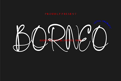 Borneo Handwritten Font 3d animation app brand branding design document type graphic design logo motion graphics ui