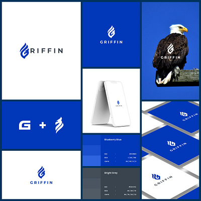 Grifin Logo art brand brand design branding company design eagle graphic graphic design grifin icon illustration logo mascot mythology symbol vector wings