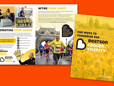 Fun ways to Fundraise for Beatson Cancer Charity. brochure design glasgow design for print g3 creative graphic design print design glasgow