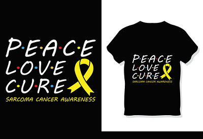 Peace Love Cure Sarcoma Awareness Shirt awarness design graphic design illustrator print shirt t shirt t shirt design tshirt vector