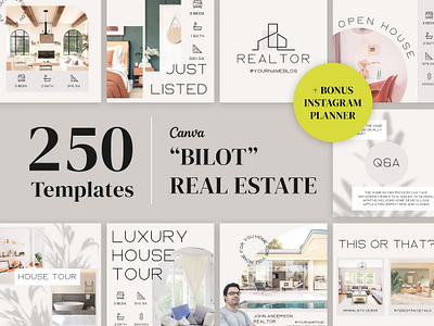 Real Estate - Instagram Templates canva design canva template design instagram instagram post instagram stories instagram template