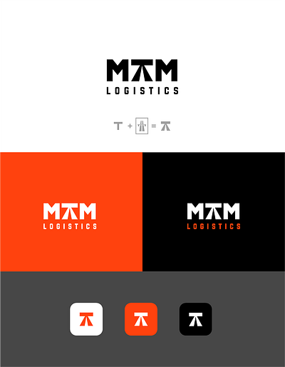 Logistic logo branding logistic logo minimal mtm