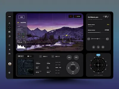 DJI Mavic Pro interface concept build designdrug drone figma ui uiux uiuxdesigner watchmegrow
