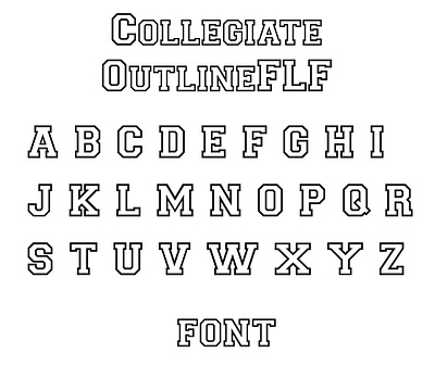Collegegiate Font branding design graphic design illustration typography
