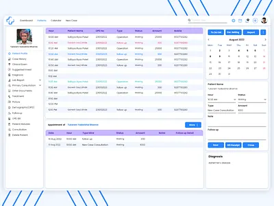 Hospital and Clinic Management App doctor appointment app product design ui ux