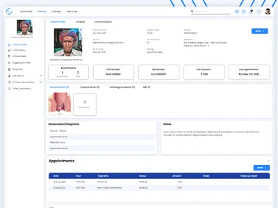 Hospital and Clinic Management App doctor appointment app product design ui ux
