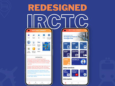 Redesigning IRCTC home screen User Interface. accessibility animation app app redesign case study design design inspiration figma home screen information architecture irctc redesign ui user experience user interface ux