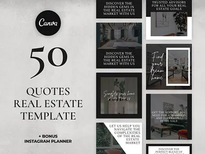 Real Estate Canva Social Templates canva design canva template design instagram instagram post instagram stories instagram template ui