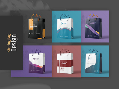 Shopping Bag Design adobe bag branding design illustrator photoshop shopping shopping bag
