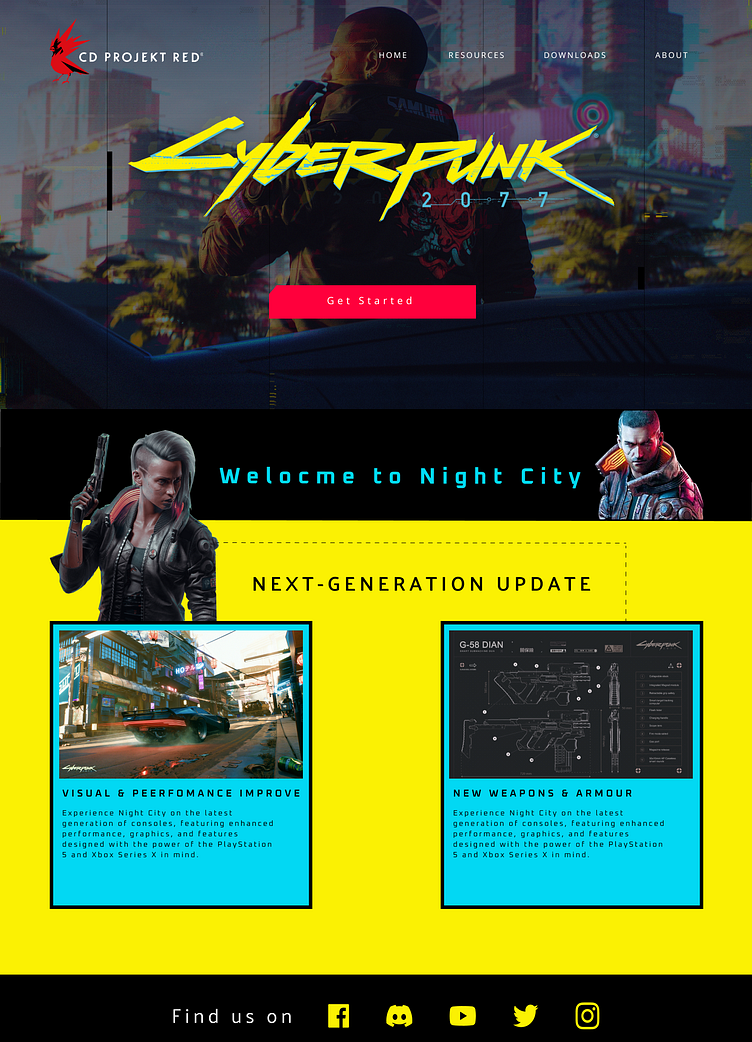 Cyberpunk Page by Shubham Singh on Dribbble