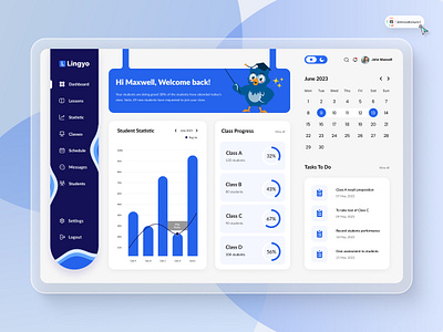 Teacher Dashboard 3d animation art branding dashboard digitaldesign education flatdesign graphic design illustration innovationsync landing page logo mobile motion graphics nft product design typography ui webdesign